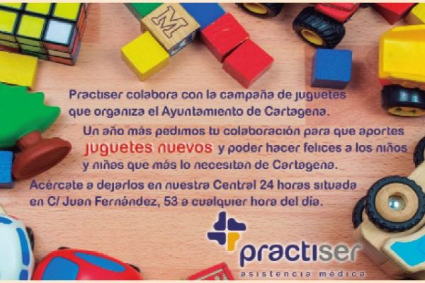 Practiser lanza una nueva campaña de recogida de juguetes en Cartagena